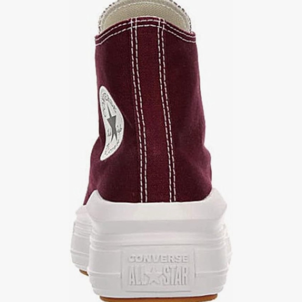 Converse Red and White High-Top Sneakers - Picture 4 of 10